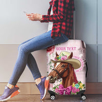 Personalized Kentucky Horse Race Luggage Cover Talk Derby To Me Derby Horse