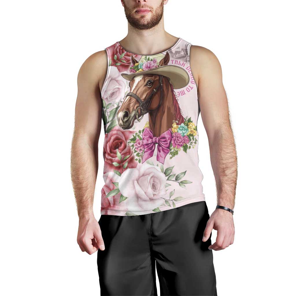 Personalized Kentucky Horse Race Men Tank Top Talk Derby To Me Derby Horse