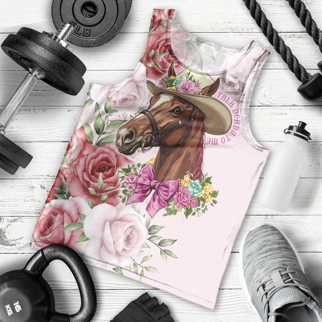 Personalized Kentucky Horse Race Men Tank Top Talk Derby To Me Derby Horse
