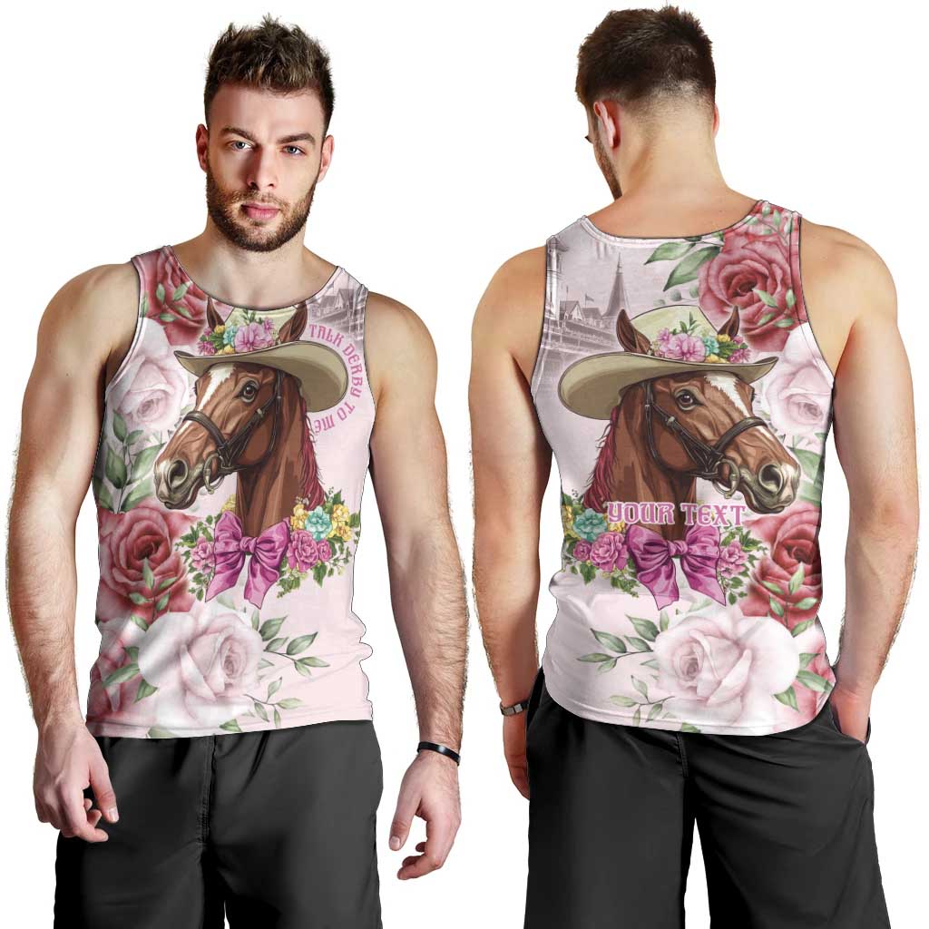 Personalized Kentucky Horse Race Men Tank Top Talk Derby To Me Derby Horse