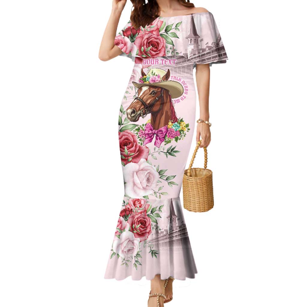 Personalized Kentucky Horse Race Mermaid Dress Talk Derby To Me Derby Horse