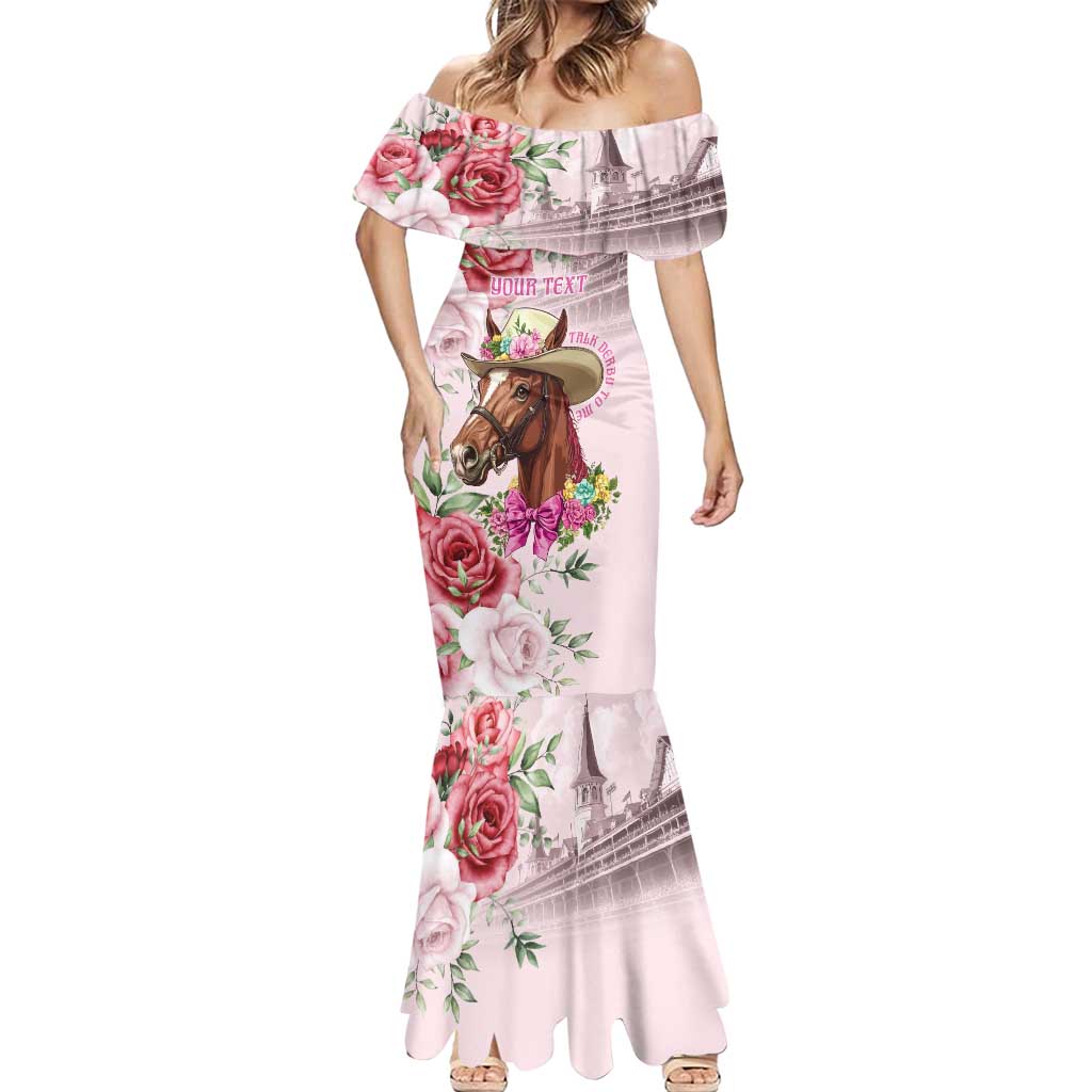 Personalized Kentucky Horse Race Mermaid Dress Talk Derby To Me Derby Horse