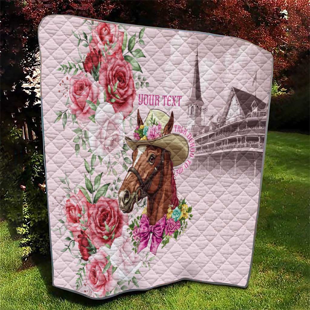 Personalized Kentucky Horse Race Quilt Talk Derby To Me Derby Horse