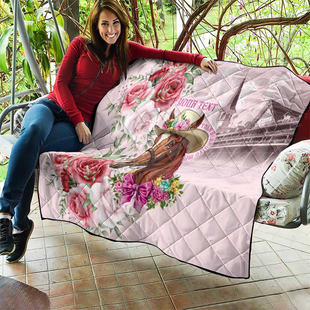 Personalized Kentucky Horse Race Quilt Talk Derby To Me Derby Horse