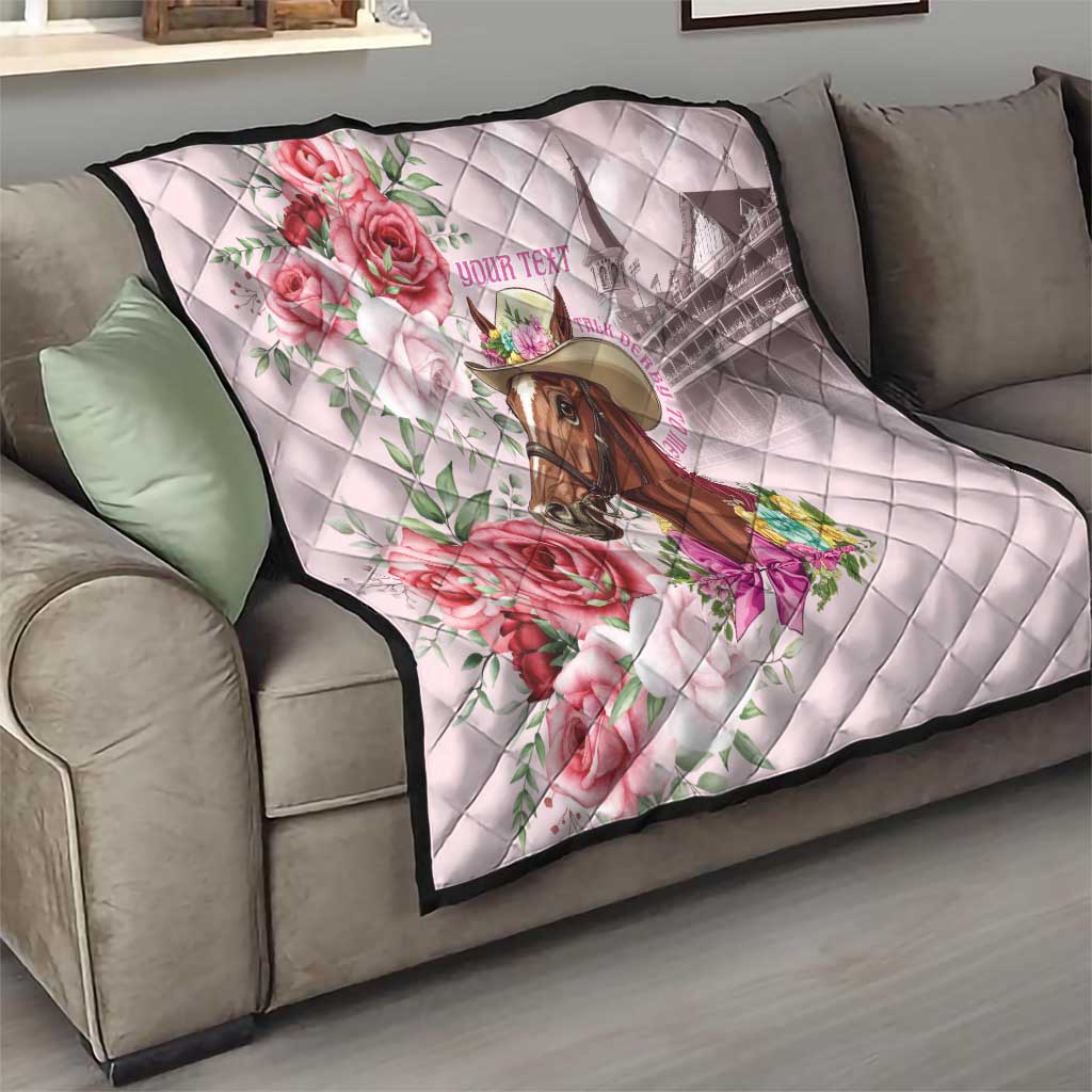 Personalized Kentucky Horse Race Quilt Talk Derby To Me Derby Horse
