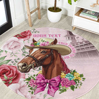 Personalized Kentucky Horse Race Round Carpet Talk Derby To Me Derby Horse