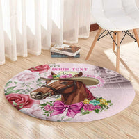 Personalized Kentucky Horse Race Round Carpet Talk Derby To Me Derby Horse