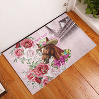 Personalized Kentucky Horse Race Rubber Doormat Talk Derby To Me Derby Horse