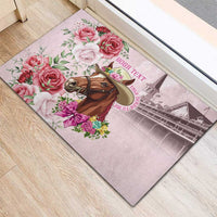 Personalized Kentucky Horse Race Rubber Doormat Talk Derby To Me Derby Horse