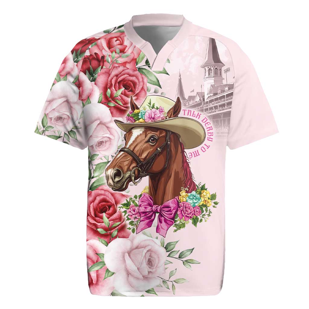 Personalized Kentucky Horse Race Rugby Jersey Talk Derby To Me Derby Horse