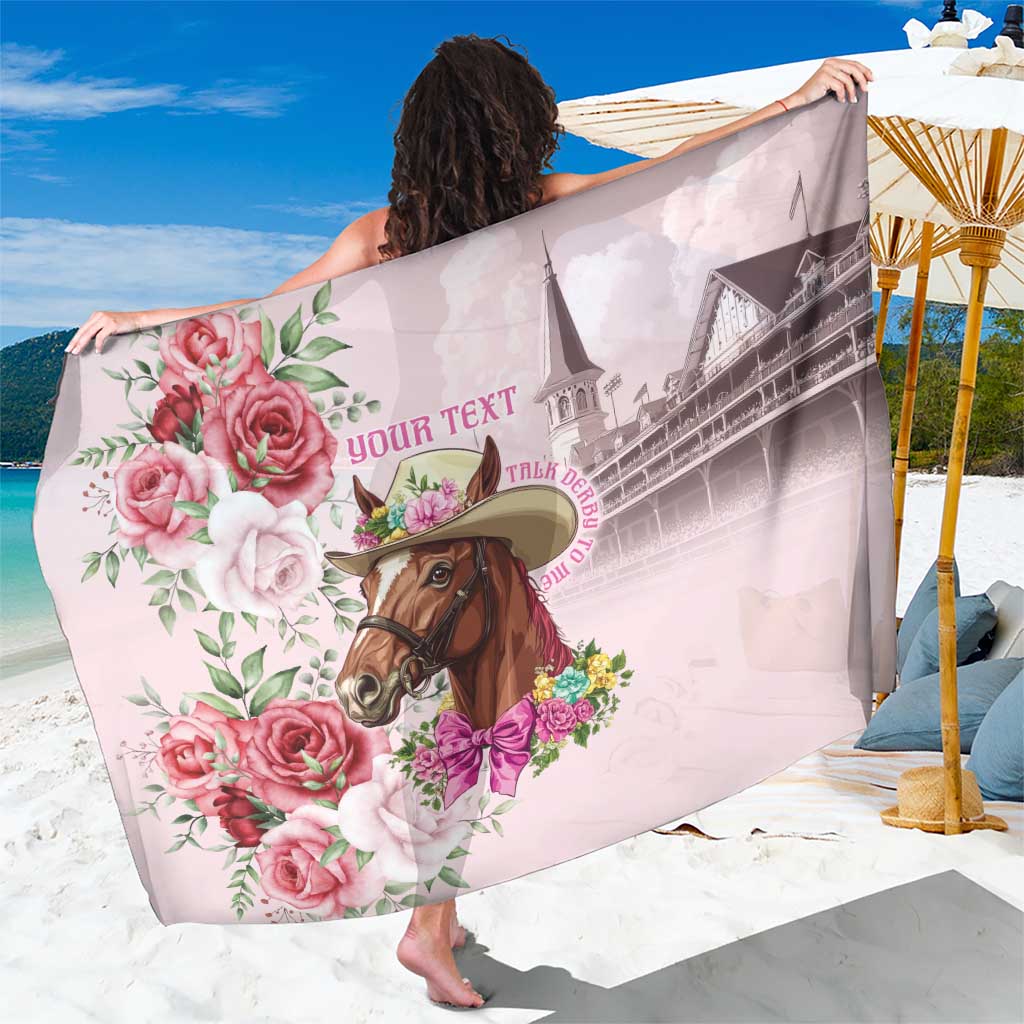 Personalized Kentucky Horse Race Sarong Talk Derby To Me Derby Horse