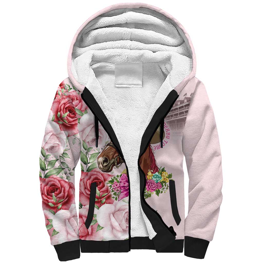 Personalized Kentucky Horse Race Sherpa Hoodie Talk Derby To Me Derby Horse