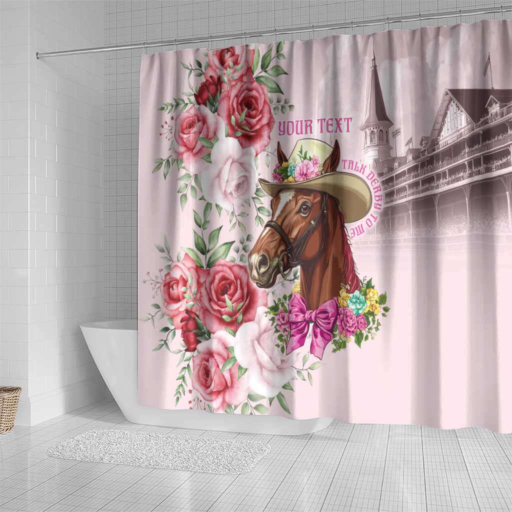 Personalized Kentucky Horse Race Shower Curtain Talk Derby To Me Derby Horse