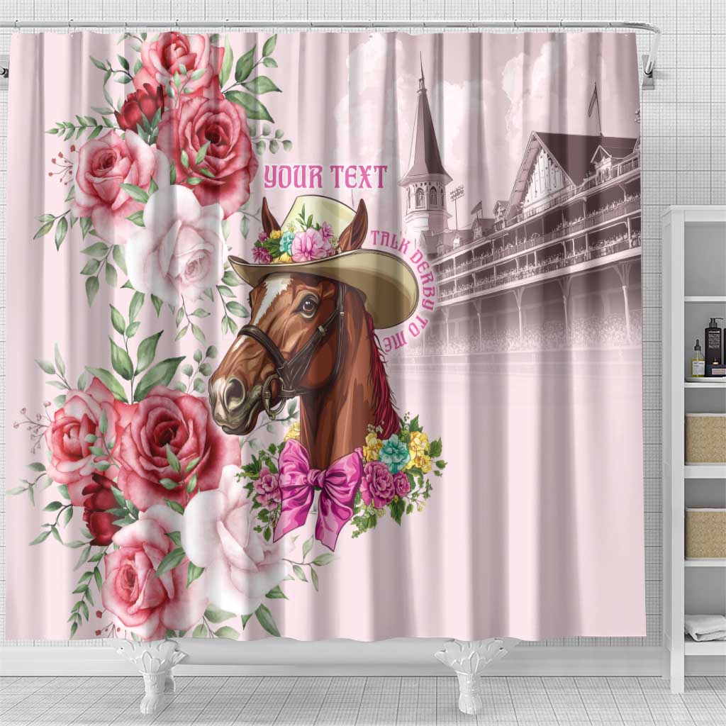Personalized Kentucky Horse Race Shower Curtain Talk Derby To Me Derby Horse