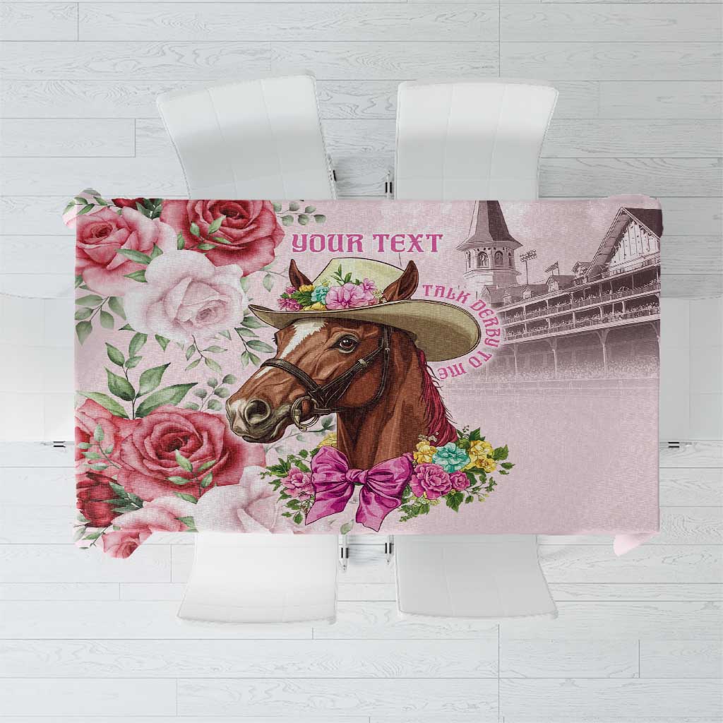 Personalized Kentucky Horse Race Tablecloth Talk Derby To Me Derby Horse