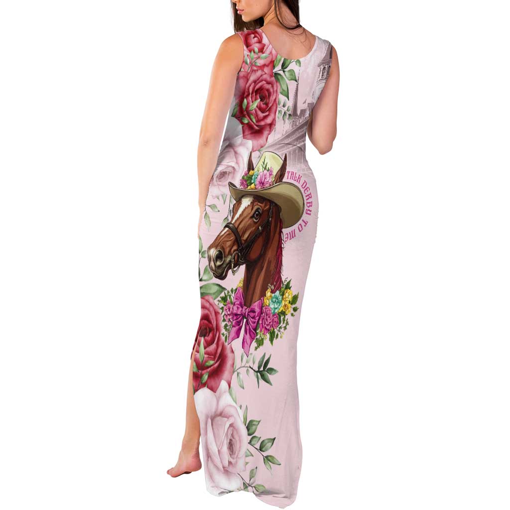 Personalized Kentucky Horse Race Tank Maxi Dress Talk Derby To Me Derby Horse