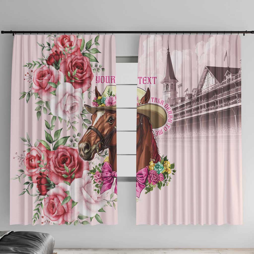 Personalized Kentucky Horse Race Window Curtain Talk Derby To Me Derby Horse