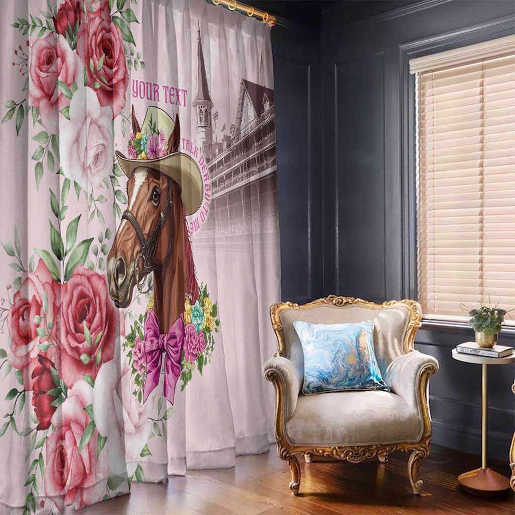 Personalized Kentucky Horse Race Window Curtain Talk Derby To Me Derby Horse