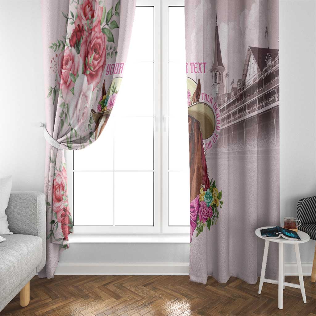 Personalized Kentucky Horse Race Window Curtain Talk Derby To Me Derby Horse