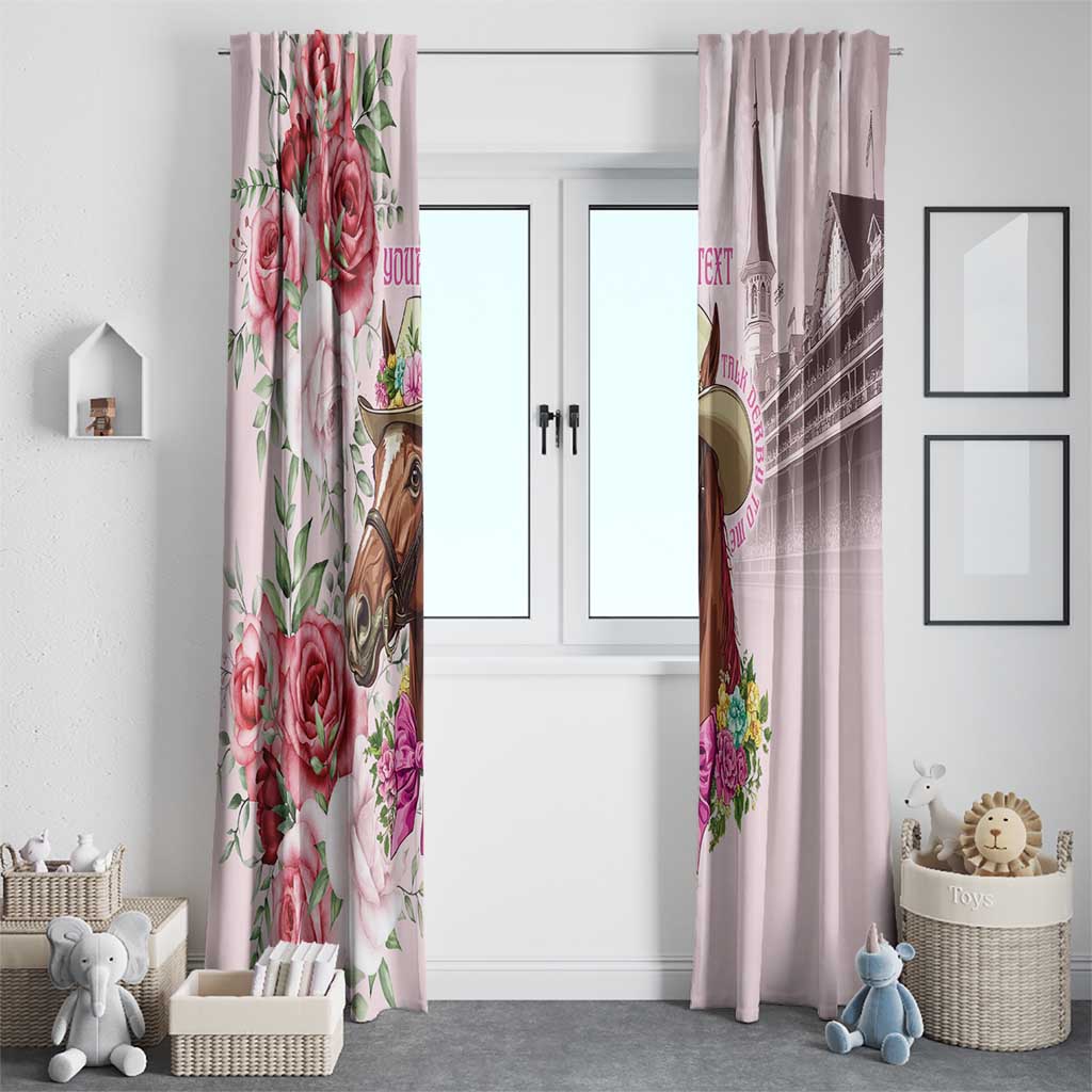 Personalized Kentucky Horse Race Window Curtain Talk Derby To Me Derby Horse