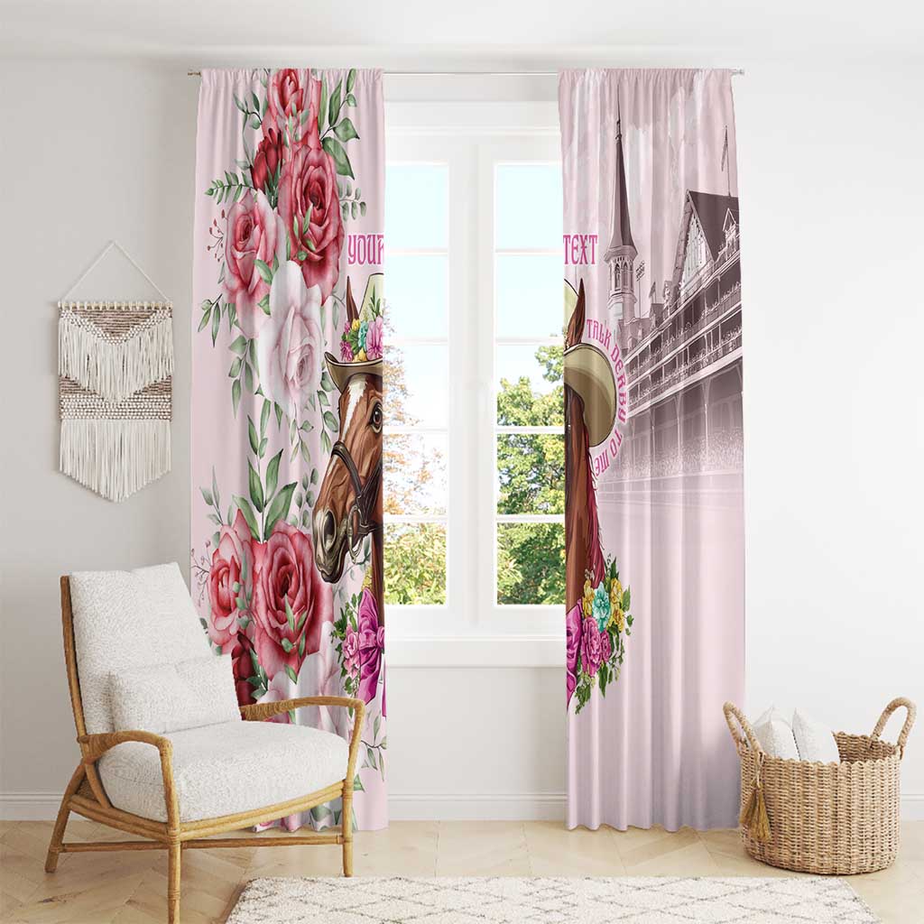 Personalized Kentucky Horse Race Window Curtain Talk Derby To Me Derby Horse