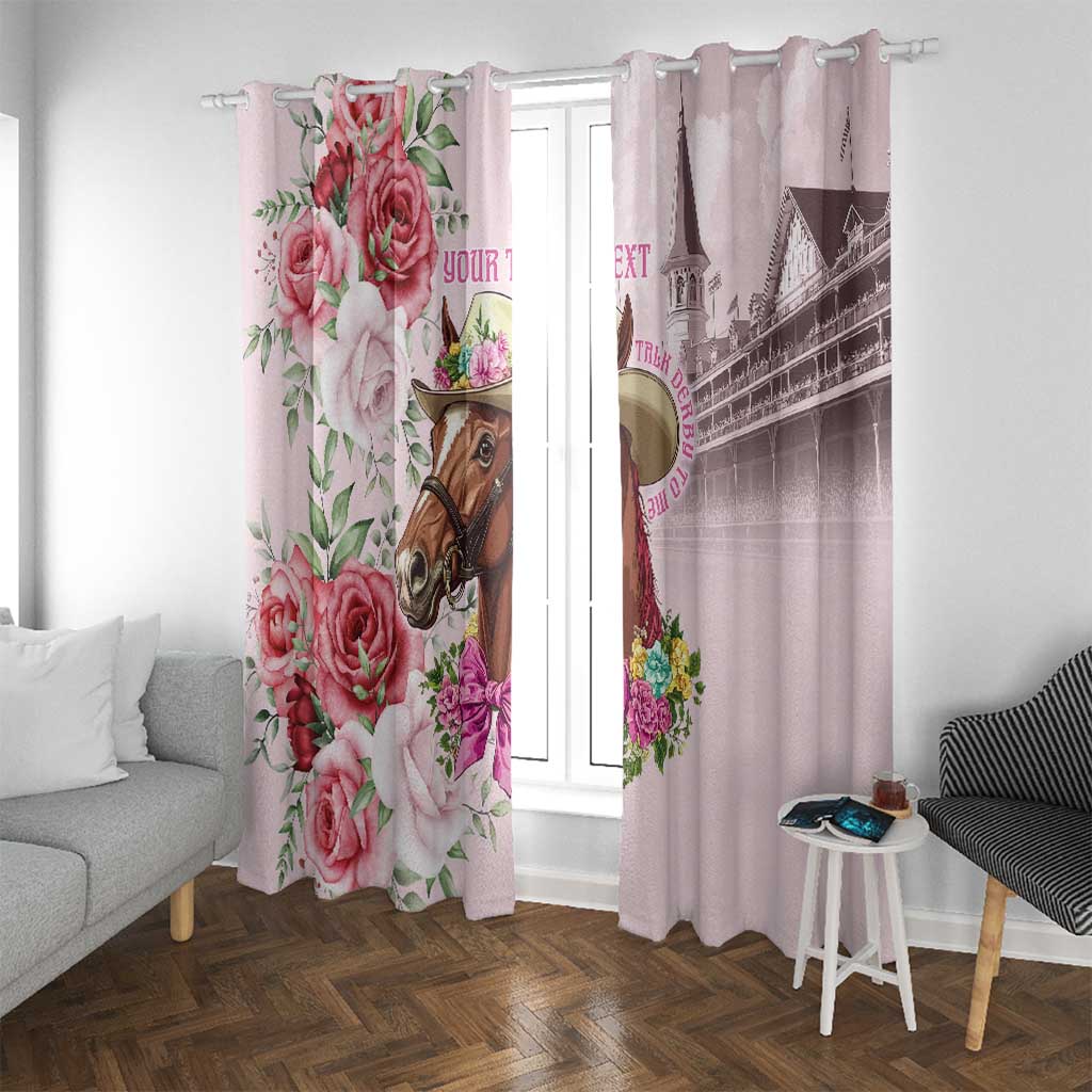 Personalized Kentucky Horse Race Window Curtain Talk Derby To Me Derby Horse