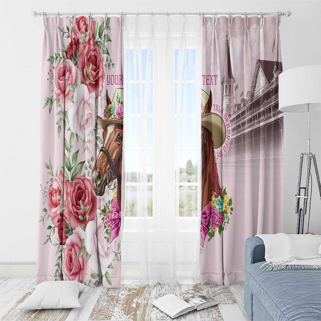 Personalized Kentucky Horse Race Window Curtain Talk Derby To Me Derby Horse