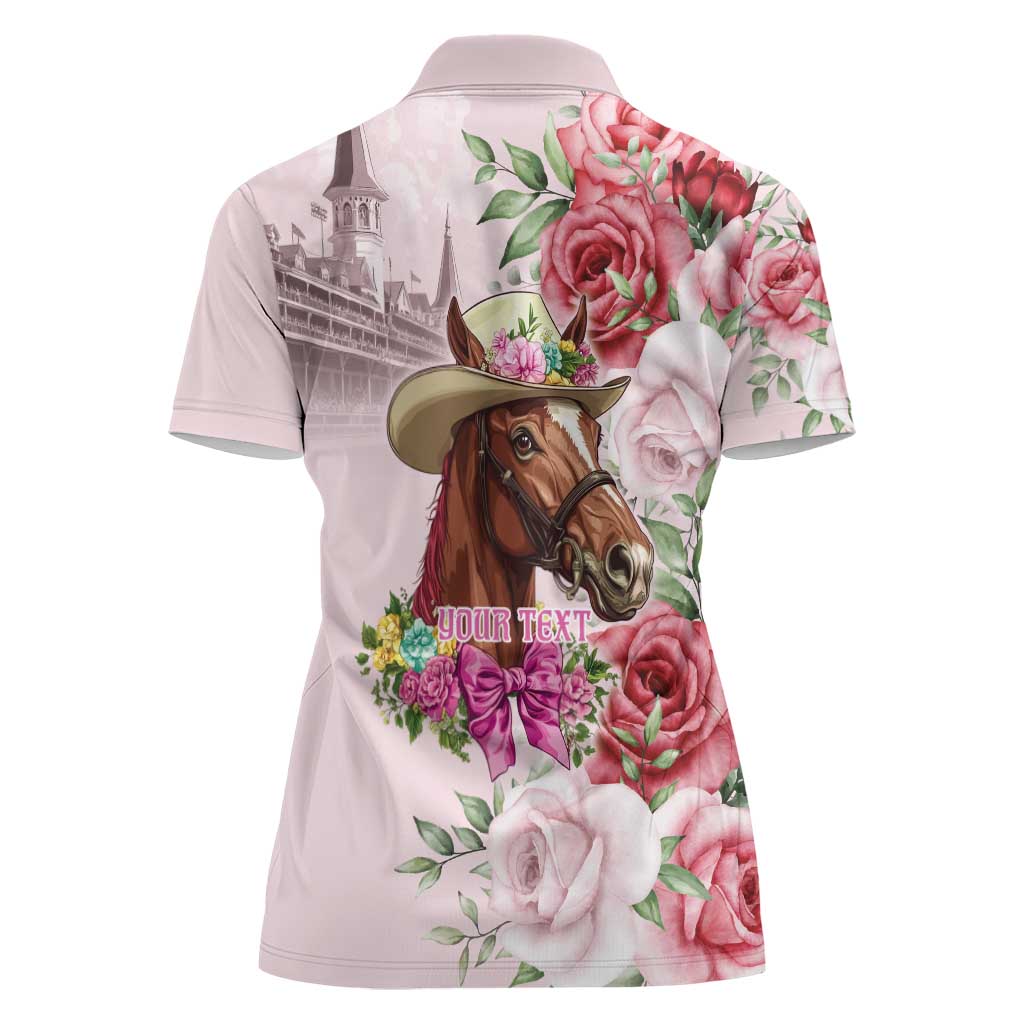 Personalized Kentucky Horse Race Women Polo Shirt Talk Derby To Me Derby Horse