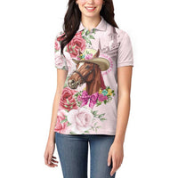 Personalized Kentucky Horse Race Women Polo Shirt Talk Derby To Me Derby Horse