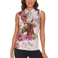 Personalized Kentucky Horse Race Women Sleeveless Polo Shirt Talk Derby To Me Derby Horse