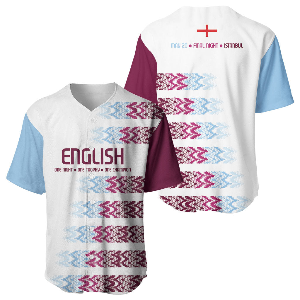 English European Football Baseball Jersey Sublimation Blue Maroon Stripes Effect