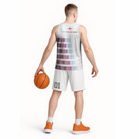 English European Football Basketball Jersey Sublimation Blue Maroon Stripes Effect