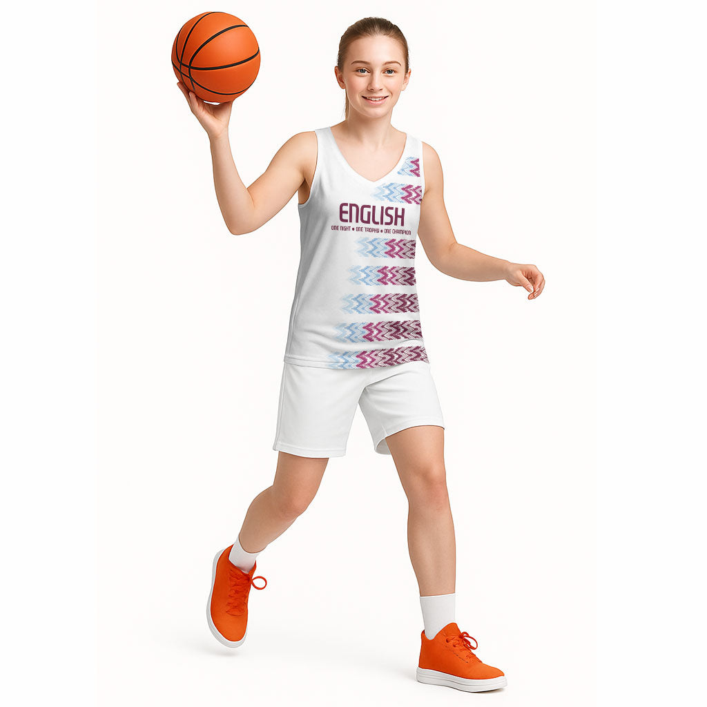 English European Football Basketball Jersey Sublimation Blue Maroon Stripes Effect