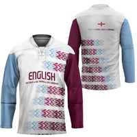 English European Football Hockey Jersey Sublimation Blue Maroon Stripes Effect