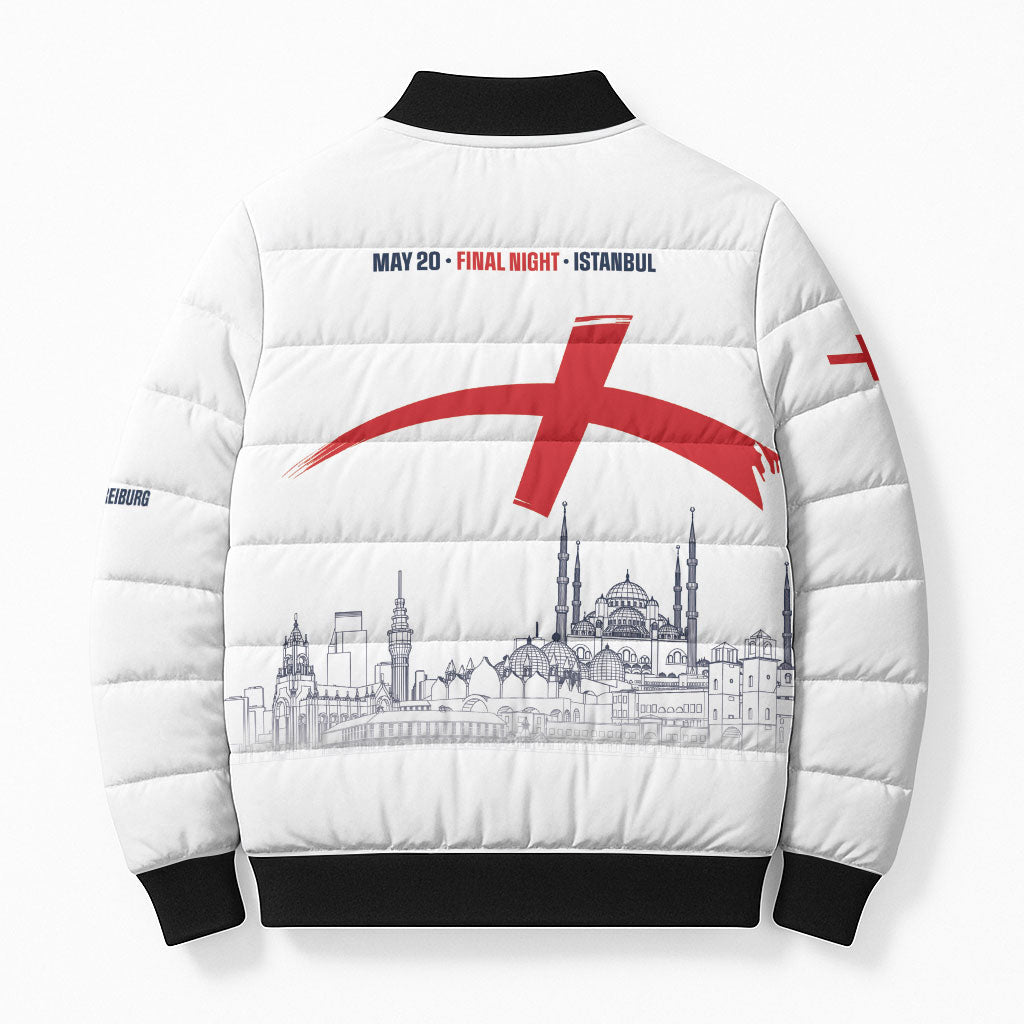 English European Football Champions Bomber Puffer Jacket May 20 Final Night Istanbul