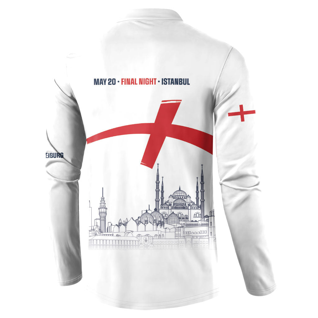 English European Football Champions Button Sweatshirt May 20 Final Night Istanbul