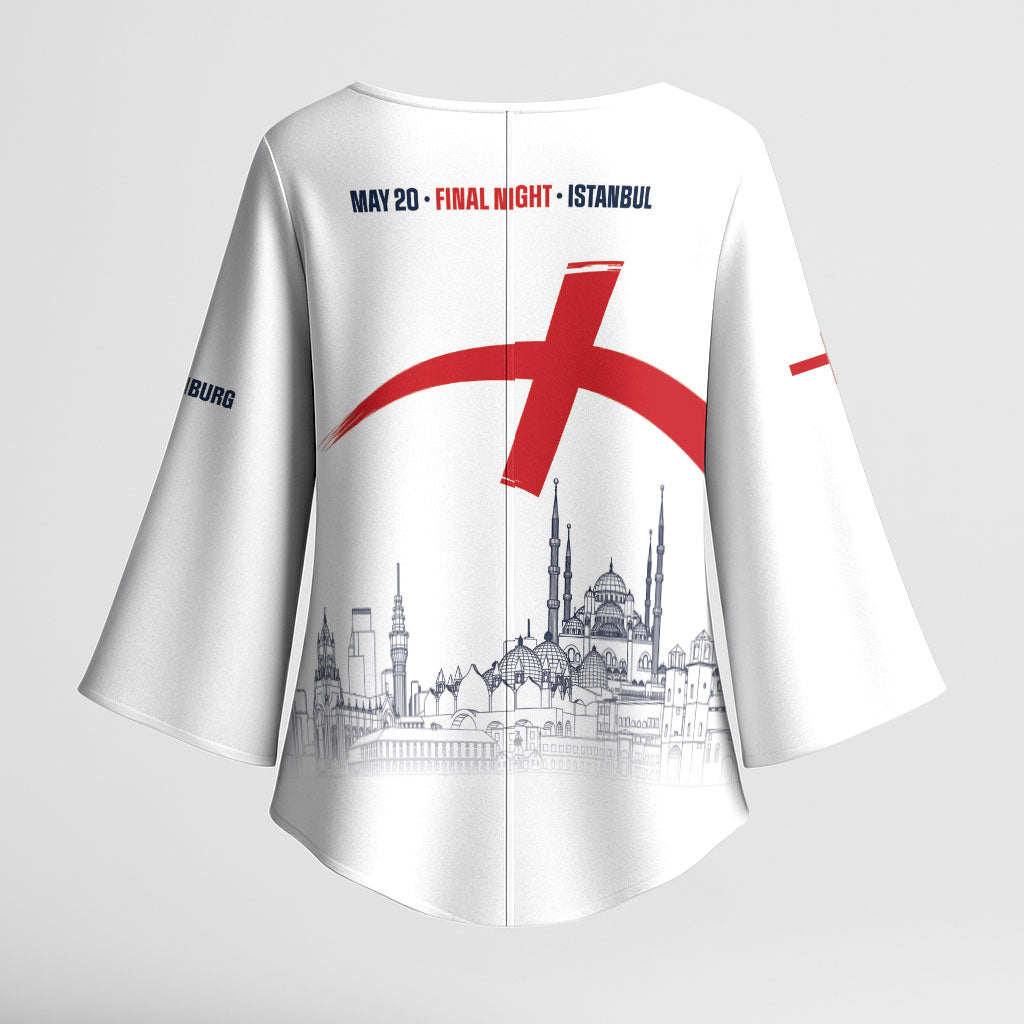 English European Football Champions Kimono Sleeve Blouse May 20 Final Night Istanbul