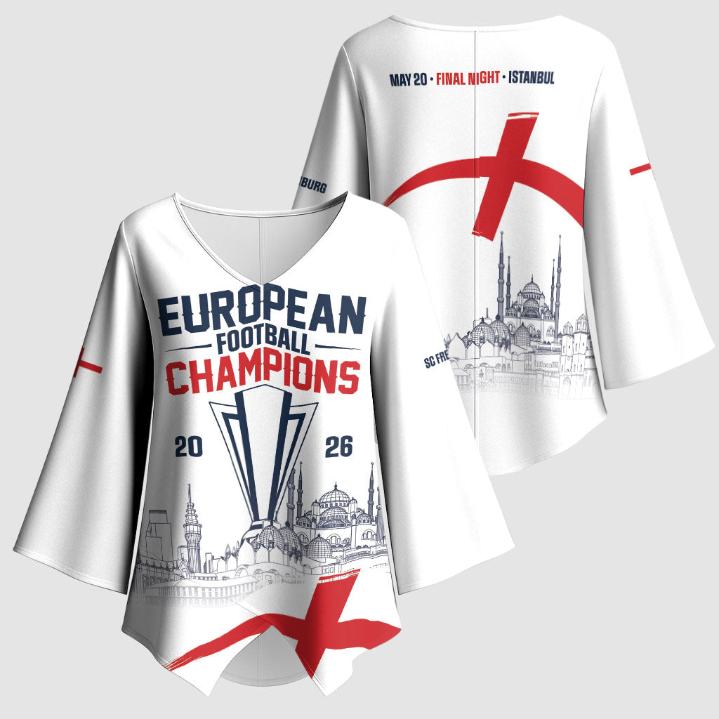 English European Football Champions Kimono Sleeve Blouse May 20 Final Night Istanbul