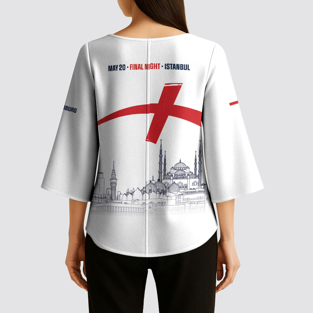 English European Football Champions Kimono Sleeve Blouse May 20 Final Night Istanbul