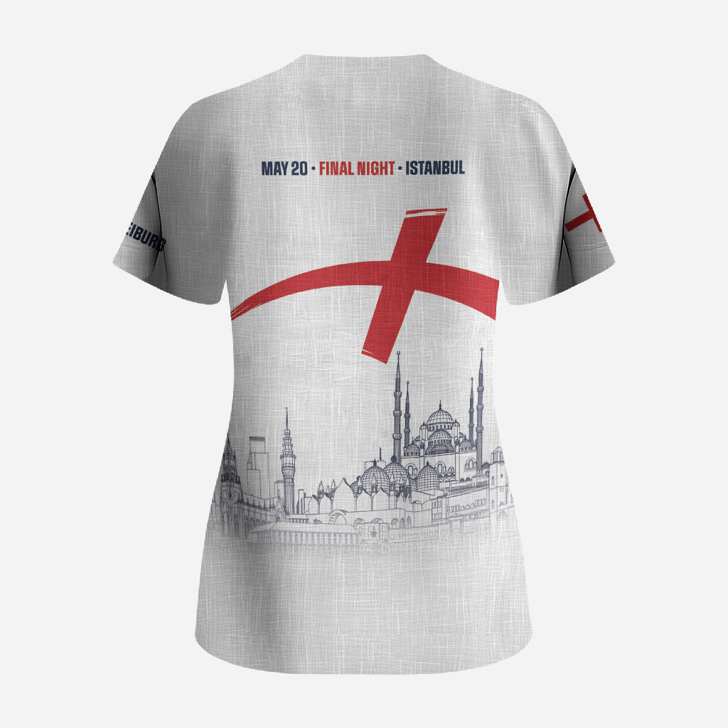 English European Football Champions Scrub Top May 20 Final Night Istanbul