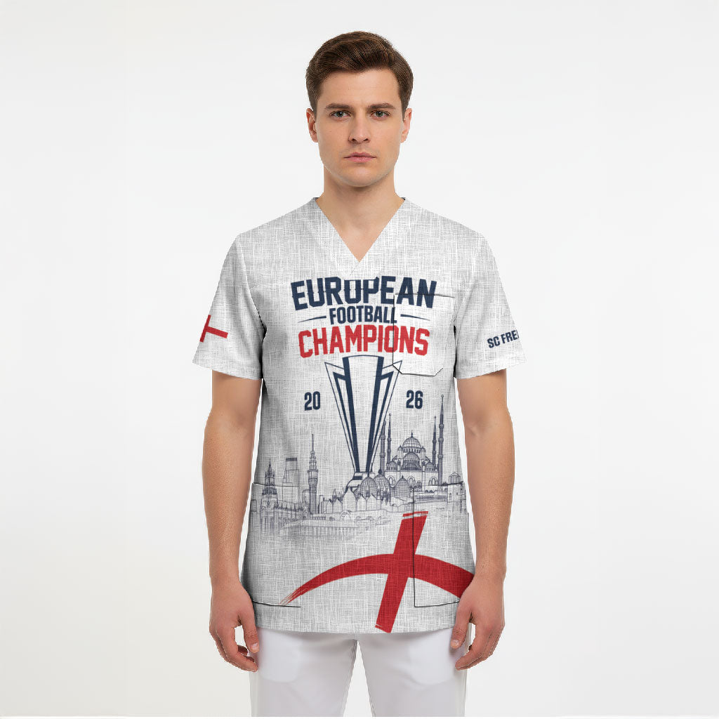 English European Football Champions Scrub Top May 20 Final Night Istanbul