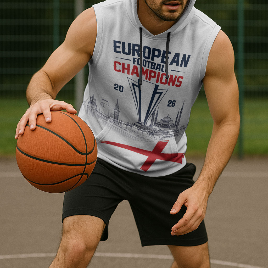 English European Football Champions Sleeveless Hoodie May 20 Final Night Istanbul