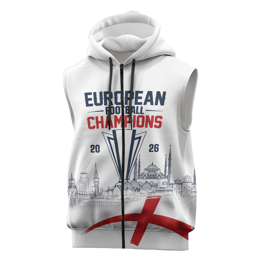 English European Football Champions Sleeveless Zip Hoodie May 20 Final Night Istanbul