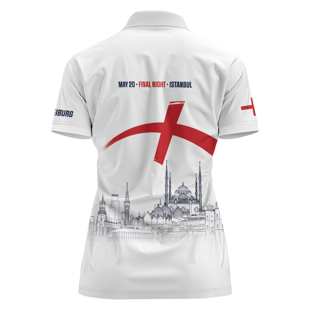English European Football Champions Women Polo Shirt May 20 Final Night Istanbul