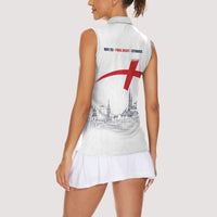 English European Football Champions Women Sleeveless Polo Shirt May 20 Final Night Istanbul