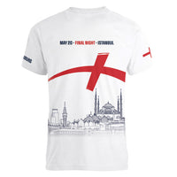 English European Football Champions Women V-Neck T-Shirt May 20 Final Night Istanbul