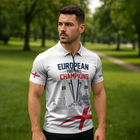 English European Football Champions Zipper Polo Shirt May 20 Final Night Istanbul