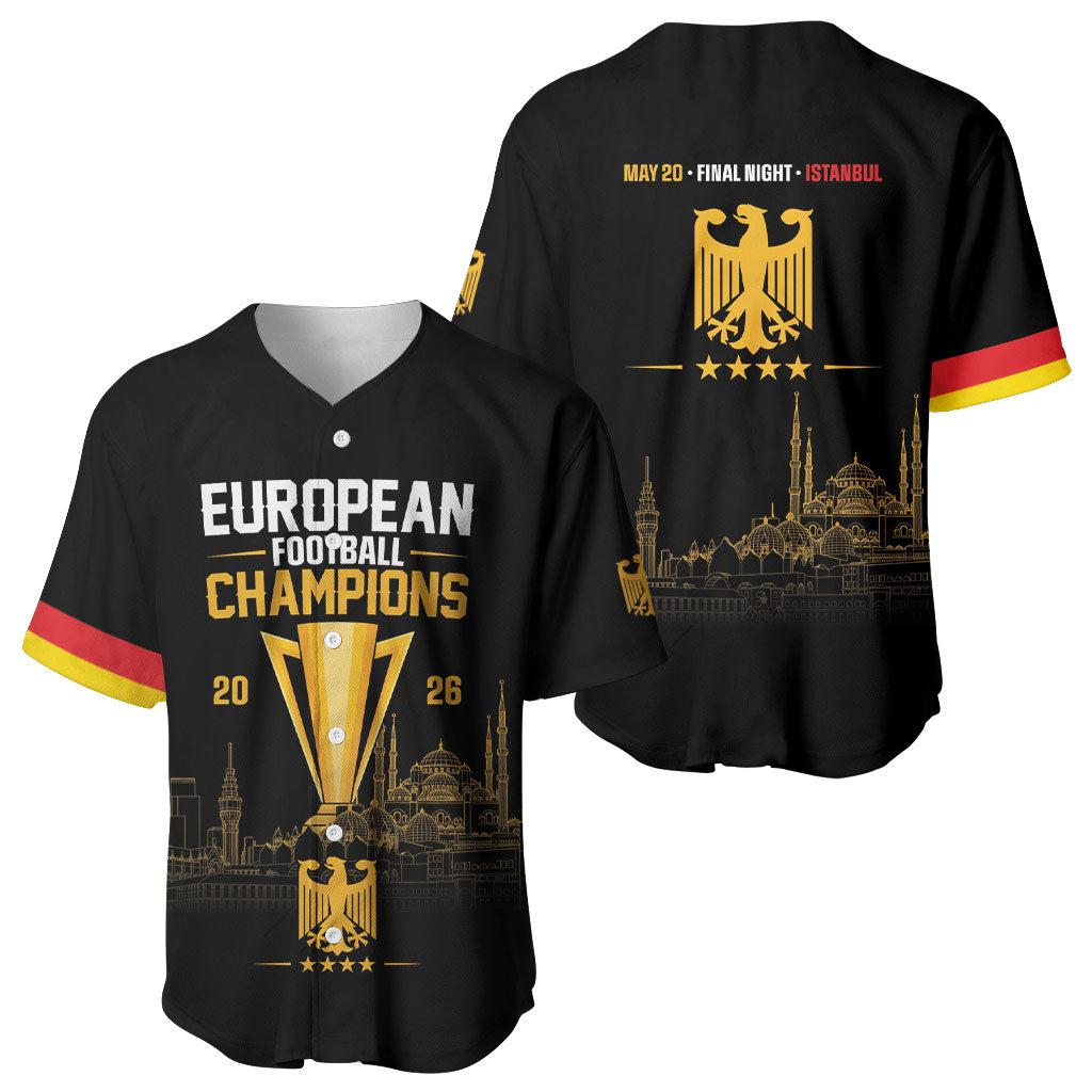 German European Football Champions Baseball Jersey May 20 Final Night Istanbul