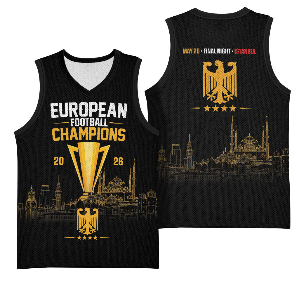 German European Football Champions Basketball Jersey May 20 Final Night Istanbul