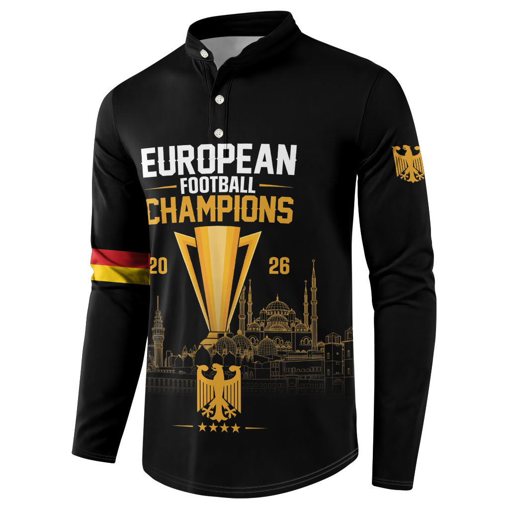 German European Football Champions Button Sweatshirt May 20 Final Night Istanbul